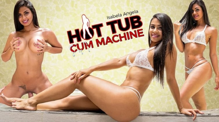Hot Tub Cum Machine Isabella Angela VRLatina vr porn video