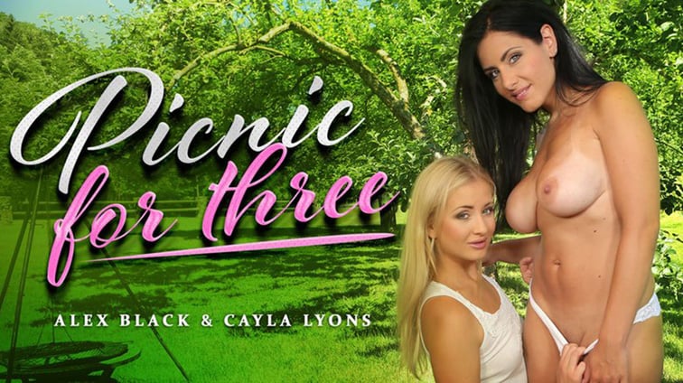 Picnic For Three - Outdoor Threesome Alex Black, Cayla Lyons RealityLovers vr porn video