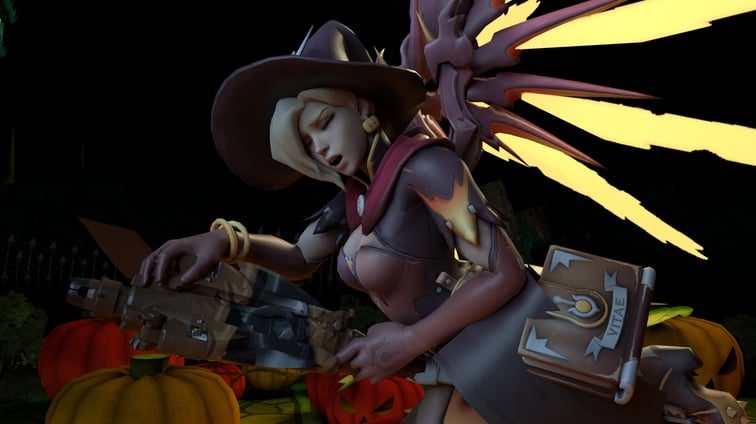 Witch Mercy Broomstick Grinding (A XXX Parody) Mercy VRAnimeTed vr porn video