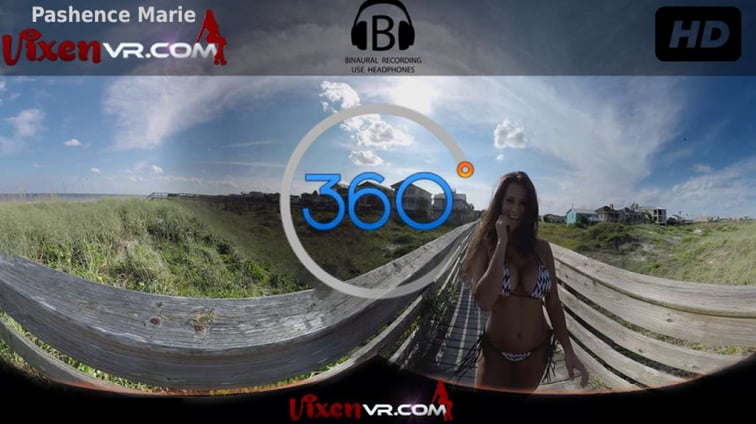 Pashence Marie On A Day At The Beach Pashence Marie VixenVR vr porn video