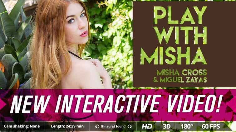 Play With Misha - Sensual Blonde Babe Porn Adventure Miguel Zayas, Misha Cross Virtual Real Porn vr porn video