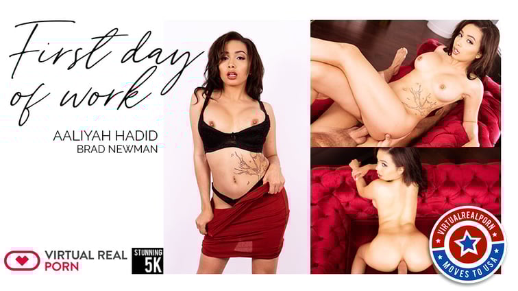 First Day Of Work - Aaliyah Hadid Aaliyah Hadid Virtual Real Porn vr porn video