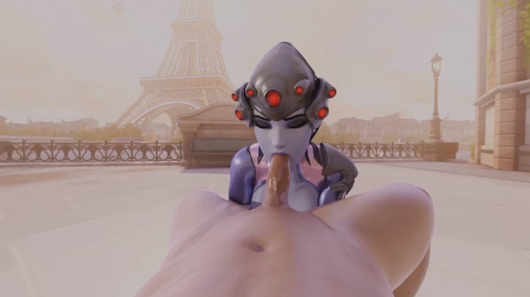 Widowmaker - Blowjob by RapidBananaCannon (A XXX Parody) Widowmaker RapidBananaCannon vr porn video