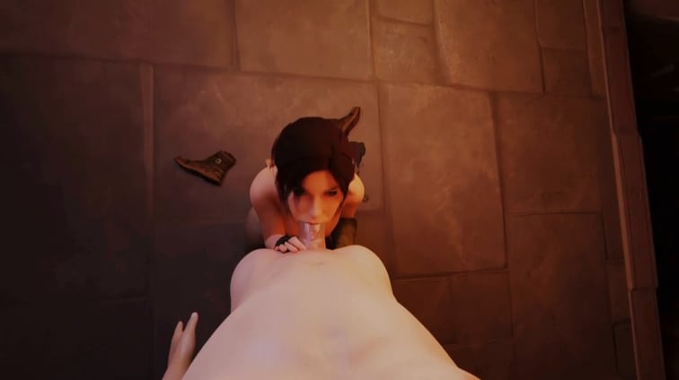 Lara Croft blowjob (A XXX Parody)  LewdVROfficial vr porn video