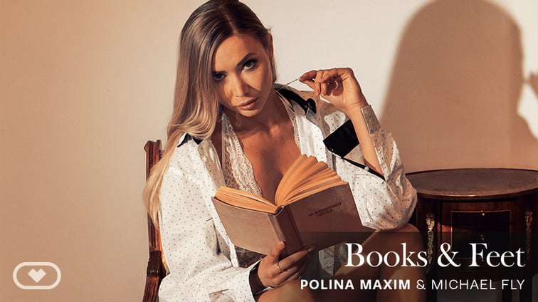 Books & Feet Polina Maxim Virtual Real Porn vr porn video