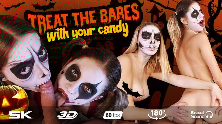 Trick Or Treat Paola Hard, Rebecca Volpetti RealJamVR vr porn video