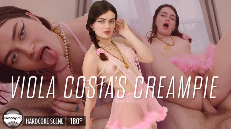 [Trans] Viola Costa's Creampie! Viola Costa GroobyVR vr porn video