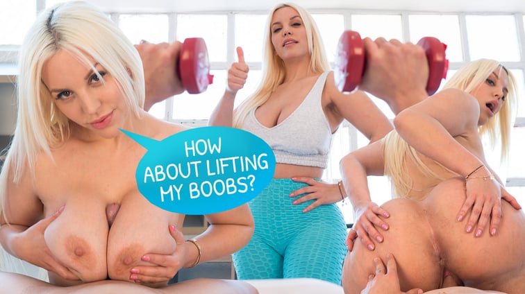 Workout With Blondie Blondie Fesser RealJamVR vr porn video