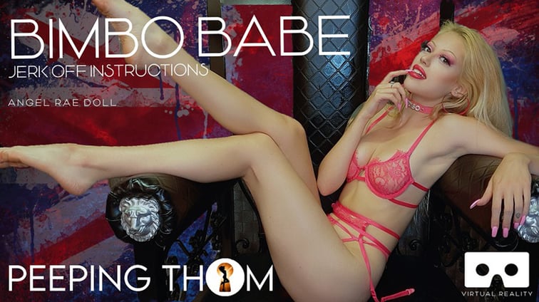 Angel Rae Doll - Bimbo JOI Angel Rae Doll Peeping Thom vr porn video