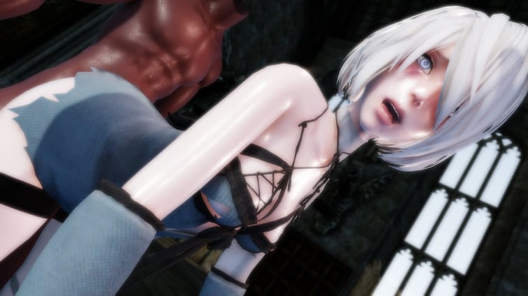 Nier Automata - 2B From Behind (A XXX Parody)  Lewd FRAGGY vr porn video