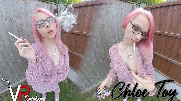 AChloe Toy - Smoking in the Garden Chloe Toy VR Smokers vr porn video