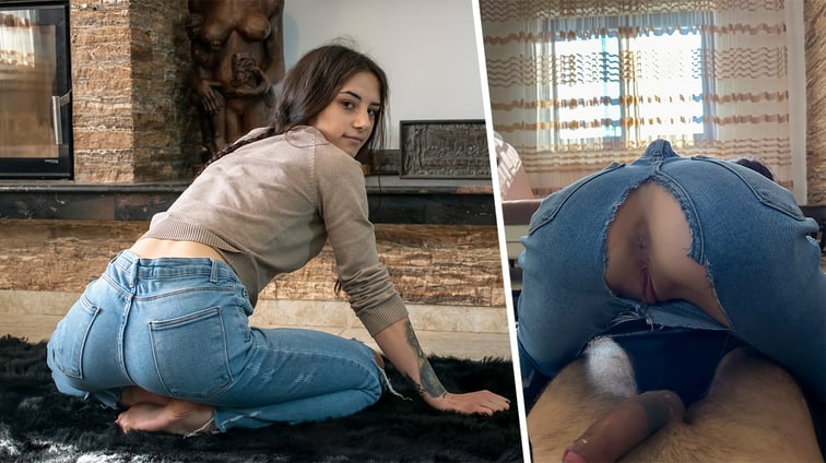 Zoe Foxxy - Small tits teen rips off her stockings to get fucked Zoe Foxxy VRStars vr porn video