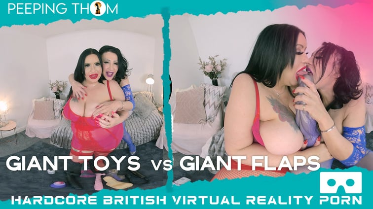 Giant Toys VS Giant Flaps Mia Milf, Nicole DuPapillon Peeping Thom vr porn video