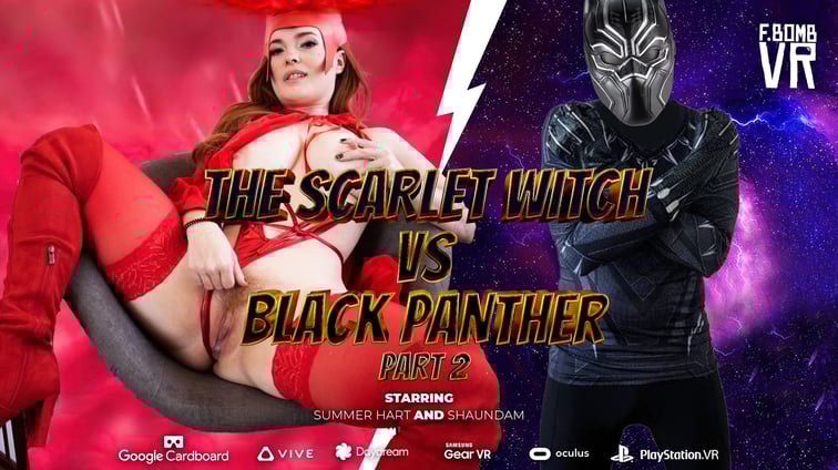 Scarlet Witch Vs Black Panther Part 2 Shaundam, Summer Hart FBOMB VR vr porn video