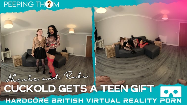 Cuckold Gets A Teen Gift Nicole DuPapillon, Ruby Lixxx Peeping Thom vr porn video
