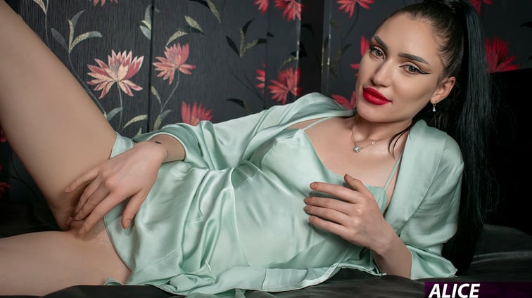 Playing With Myself While My Boyfriend Has A Meeting In The Room Next To Mine Alice Flower WoowVR vr porn video