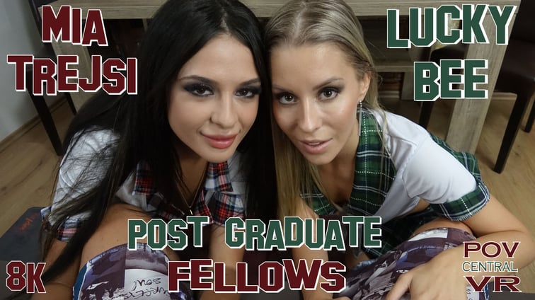 Mia Trejsi and Lucky Bee: Post Graduate Fellows Lucky Bee, Mia Trejsi POV Central vr porn video