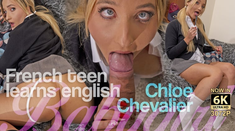French Girl Learning English Chloe Chevalier perVRt vr porn video