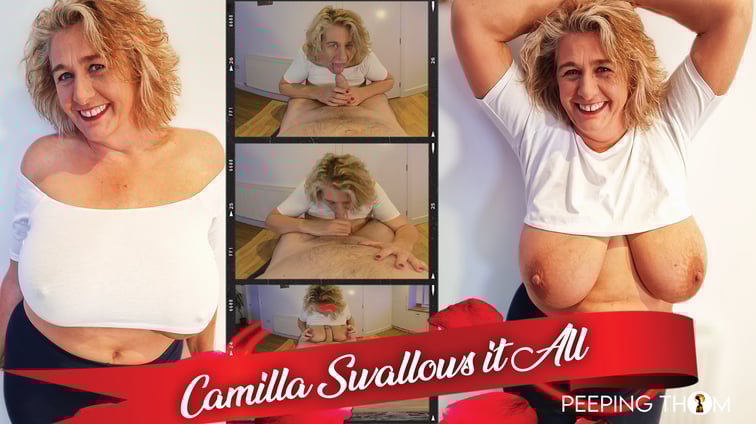 Camilla Swallows It All Camilla Creampie Peeping Thom vr porn video