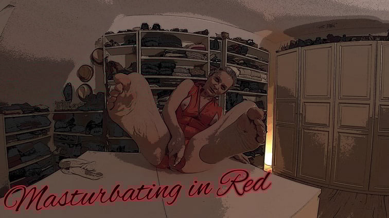 Masturbating in Red Sabdeluxe Sabdeluxe VR vr porn video