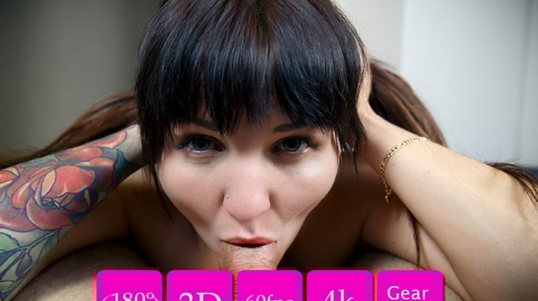 Dasha VR180 3D Blowjob Deep Throat Video Dasha FeelmeVR vr porn video