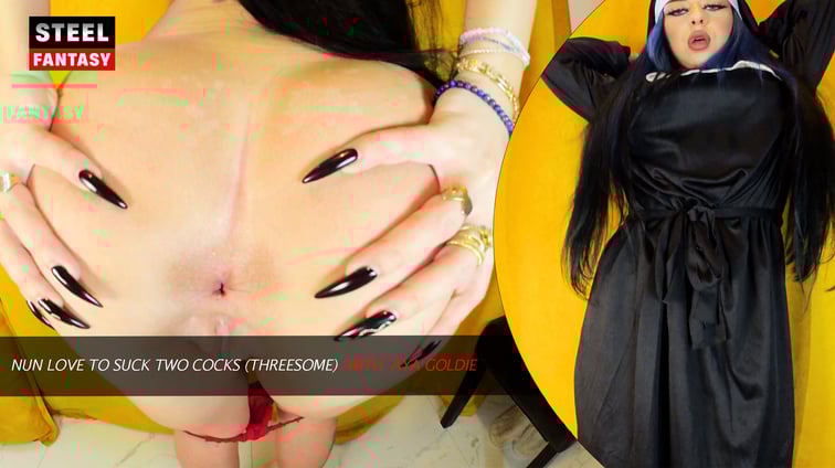 Nun Love To Suck Two Cocks (THREESOME) With Aya Goldie Aya Goldie Stefan Steel Fantasy vr porn video