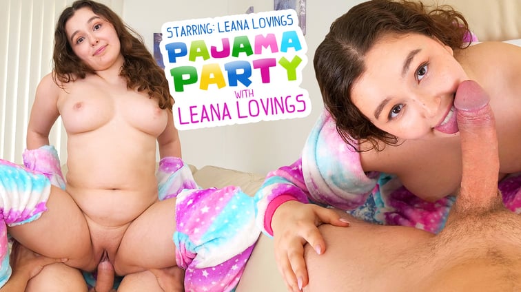 Pajama Party with Leana Lovings Leana Lovings PornCornVR vr porn video