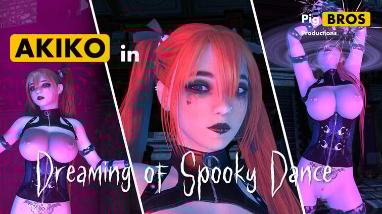 Akiko - Dreaming of Spooky Dance Akiko Pig Bros Productions vr porn video