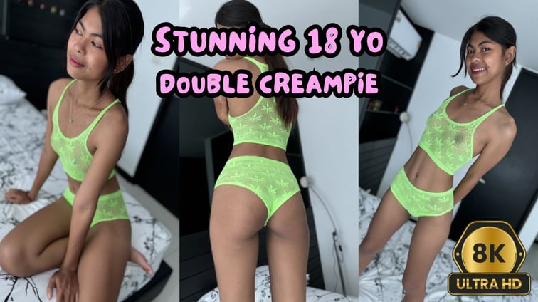 Stunning 18yo Double Creampie Maya Carter AsianSexVR vr porn video
