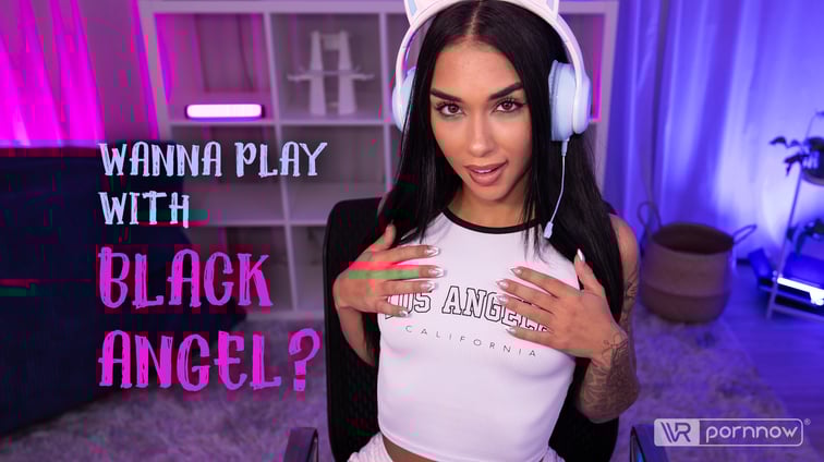 Erotic Gaming Session starring Black Angel Black Angel VR pornnow vr porn video