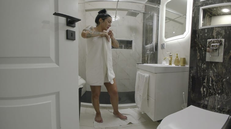 Mistress Kennya - BDSM Vacation Fantasy Episode 5 Shower Peek Mistress Kennya HouseOfLust vr porn video