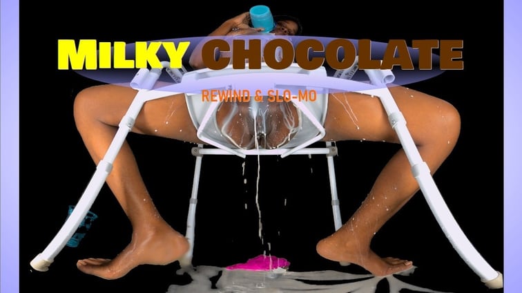 Milky Chocolate - Ebony Drenched in White Toilet POV [Passthrough] Chocolate Bae Ebony VR Solos vr porn video