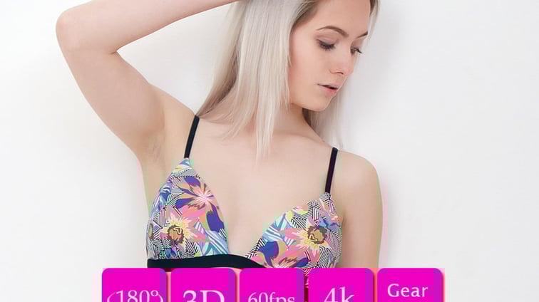 Kate Fresh Sexy Blonde Striptease 180vr Kate Fresh FeelmeVR vr porn video