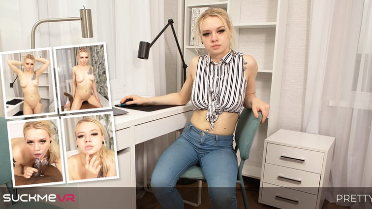 Snow Bunny Pretty Di Gets Her Tight Pussy Filled With Black Dick Pretty Di Suck Me VR vr porn video