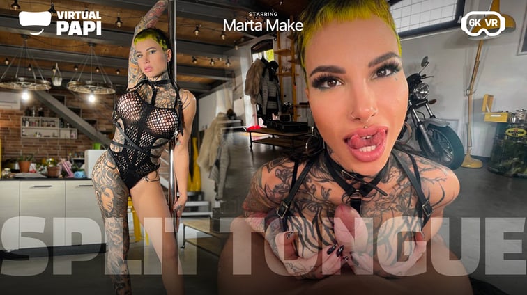 Split Tongue Marta Make Virtual Papi vr porn video