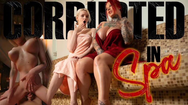 Corrupted in SPA Amber Kawaii, Sabien DeMonia SkyHighVR vr porn video