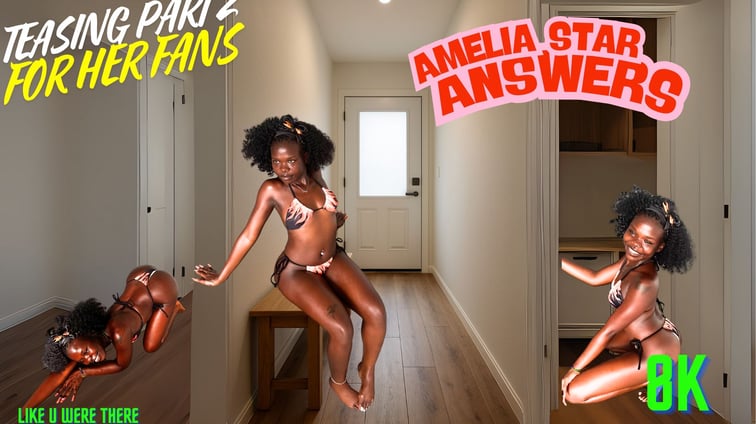 Black ASS Amelia STAR - TEASING vol.2 (Black ASS AFRICAN in THAILAND) Amelia Star Vagina Reality vr porn video