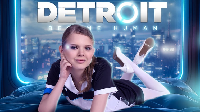Detroit Become Human A XXX Parody CoCo Lovelock VRCosplayX vr porn video